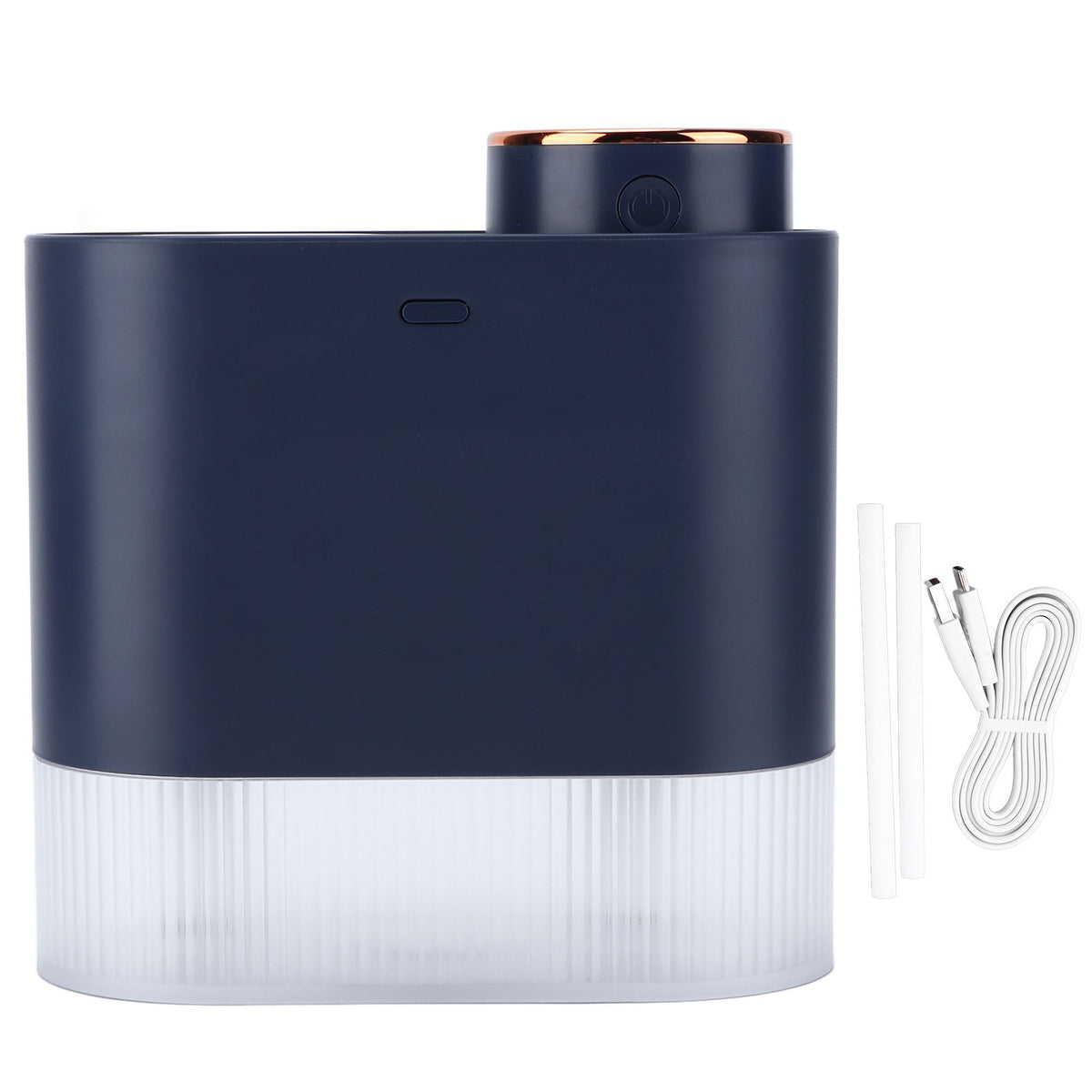 450ml Mini USB Humidifier High Capacity Double Spray Humidifier with Light for Bedroom OfficeBlue