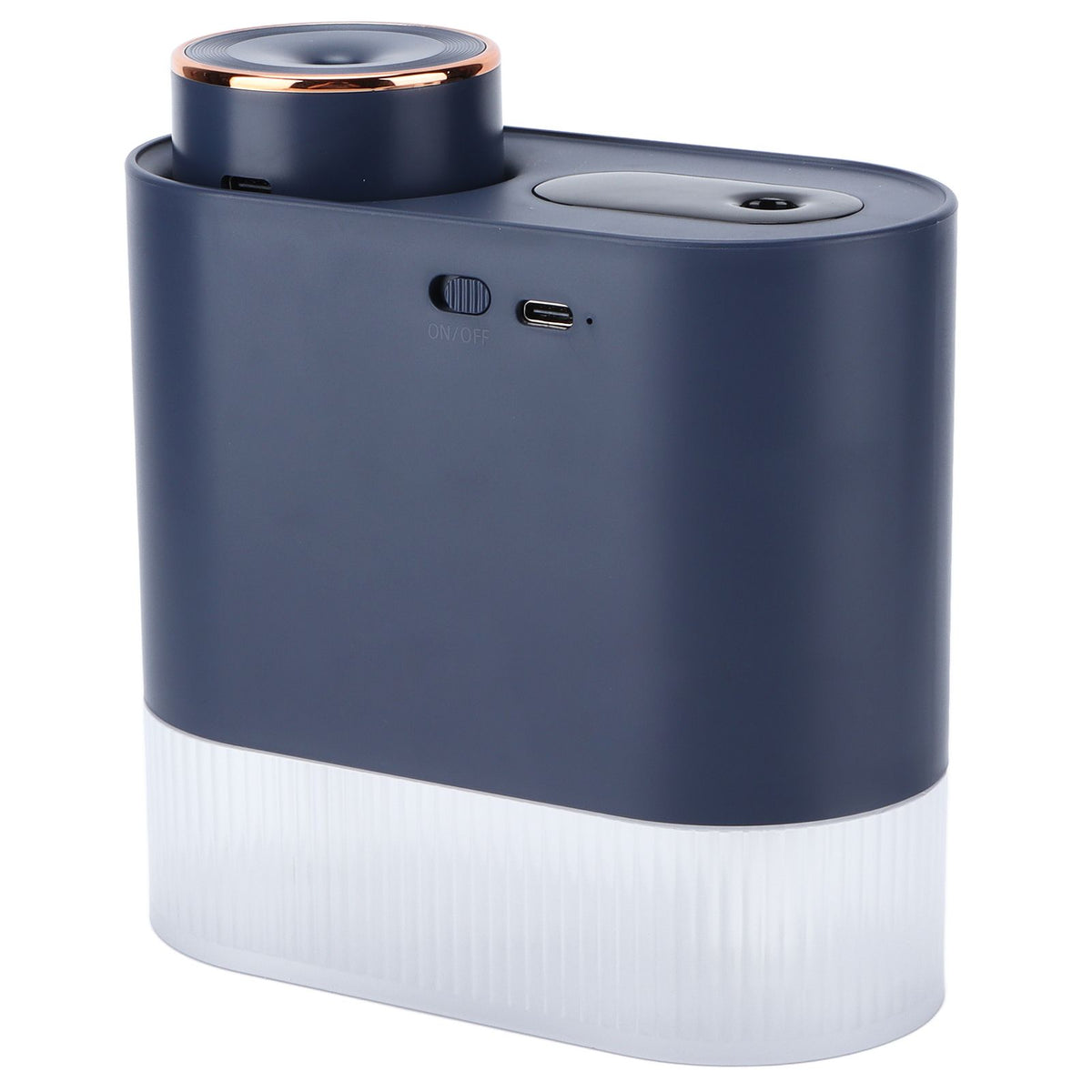 450ml Mini USB Humidifier High Capacity Double Spray Humidifier with Light for Bedroom OfficeBlue
