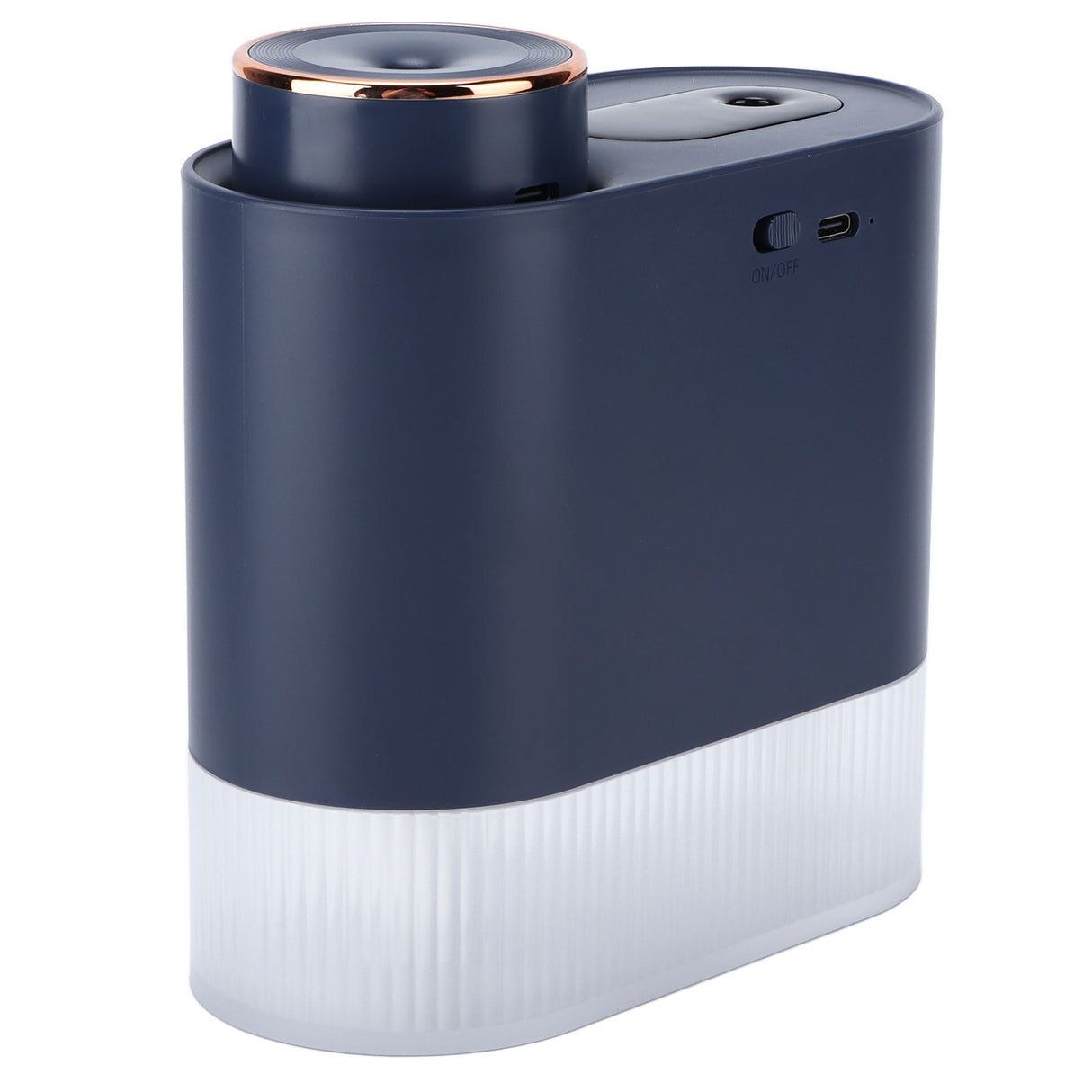 450ml Mini USB Humidifier High Capacity Double Spray Humidifier with Light for Bedroom OfficeBlue