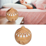 180ml Hollow Humidifier USB Powered Wood Grain Aroma Air Humidifier Night Light Humidifier