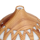180ml Hollow Humidifier USB Powered Wood Grain Aroma Air Humidifier Night Light Humidifier - Extra Image