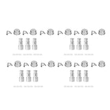 10Set Pressure Cooker Accessories Cover Anti Blocking Cover Bracket Float Valve Gasket Replacement - Rear View