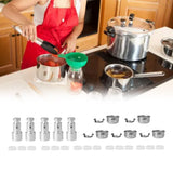 10Set Pressure Cooker Accessories Cover Anti Blocking Cover Bracket Float Valve Gasket Replacement - Extra Image