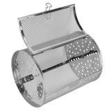 Oven Cage 360 Degree Rotatable Stainless Steel Oven Rack Roast Basket for Baking Nuts BBQ Roaster Tool - Front View