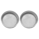 2Pcs Seed Sprouting Jar Filter Lids Stainless Steel Germination Accessory for Regular Mouth Jars70mm / 2.8in