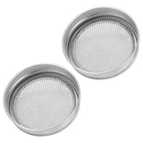2Pcs Seed Sprouting Jar Filter Lids Stainless Steel Germination Accessory for Regular Mouth Jars86mm / 3.4in - Extra Image