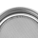 2Pcs Seed Sprouting Jar Filter Lids Stainless Steel Germination Accessory for Regular Mouth Jars86mm / 3.4in