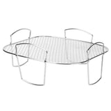 Stainless Steel French Fries Rack Anti Fall Oven Cooling Rack Holder Shelf for Home Kitchen Barbecue - 45-Degree Angle