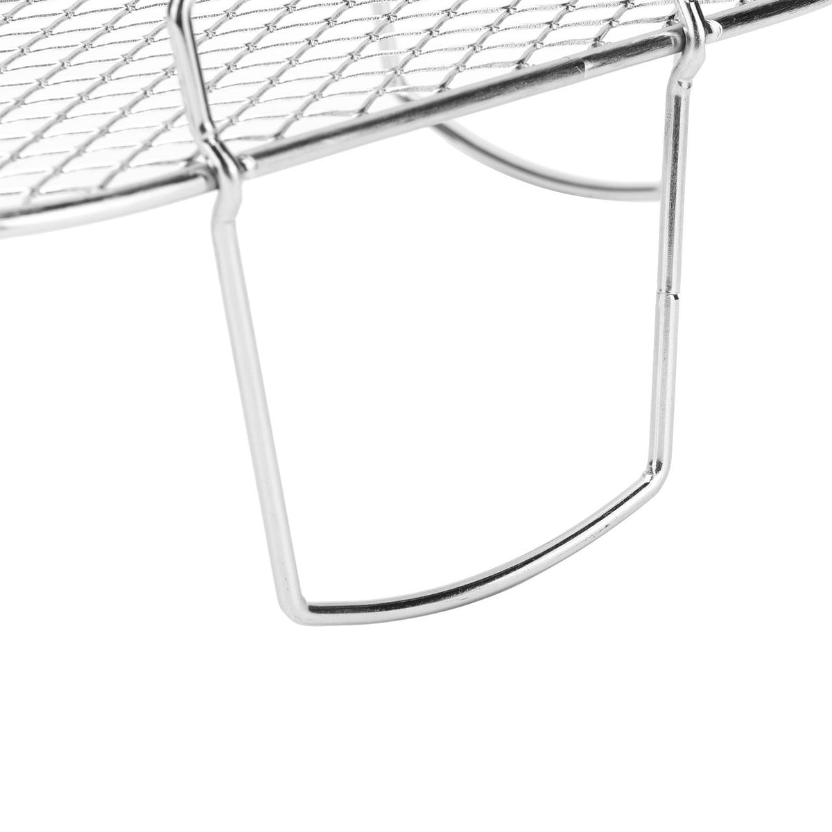 Stainless Steel French Fries Rack Anti Fall Oven Cooling Rack Holder Shelf for Home Kitchen Barbecue