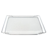 Oven Rack Safe Stainless Steel Multi Functional Grilled Net for Baking Cooling 36x30cm - Top-Down View