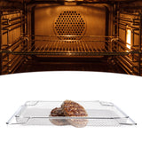 Oven Rack Safe Stainless Steel Multi Functional Grilled Net for Baking Cooling 36x30cm