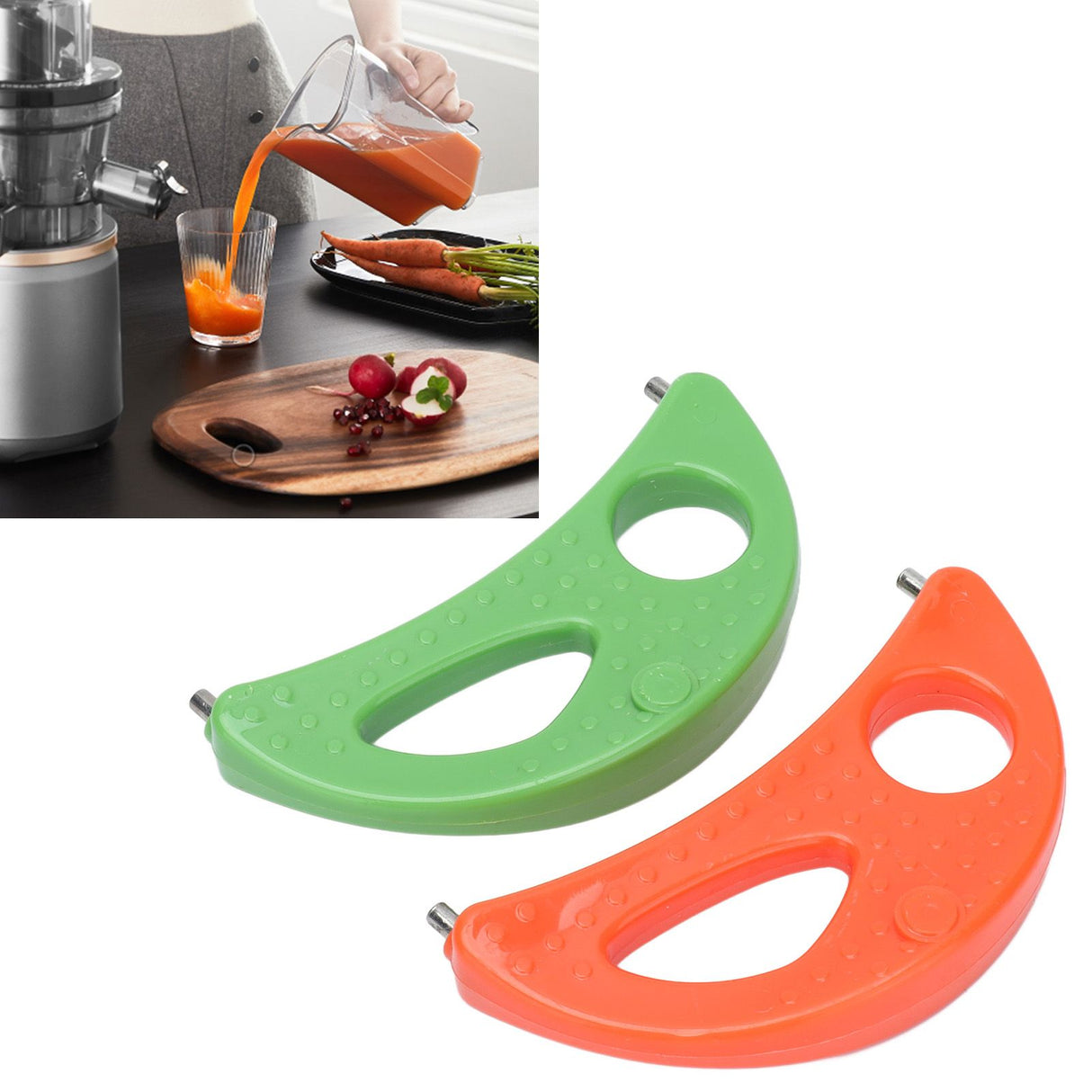 2Pcs Juicer Crescent Tool for Jack Lalanne Power Series Delux PRO Classic CL003AP E1188 E1189 MT1000