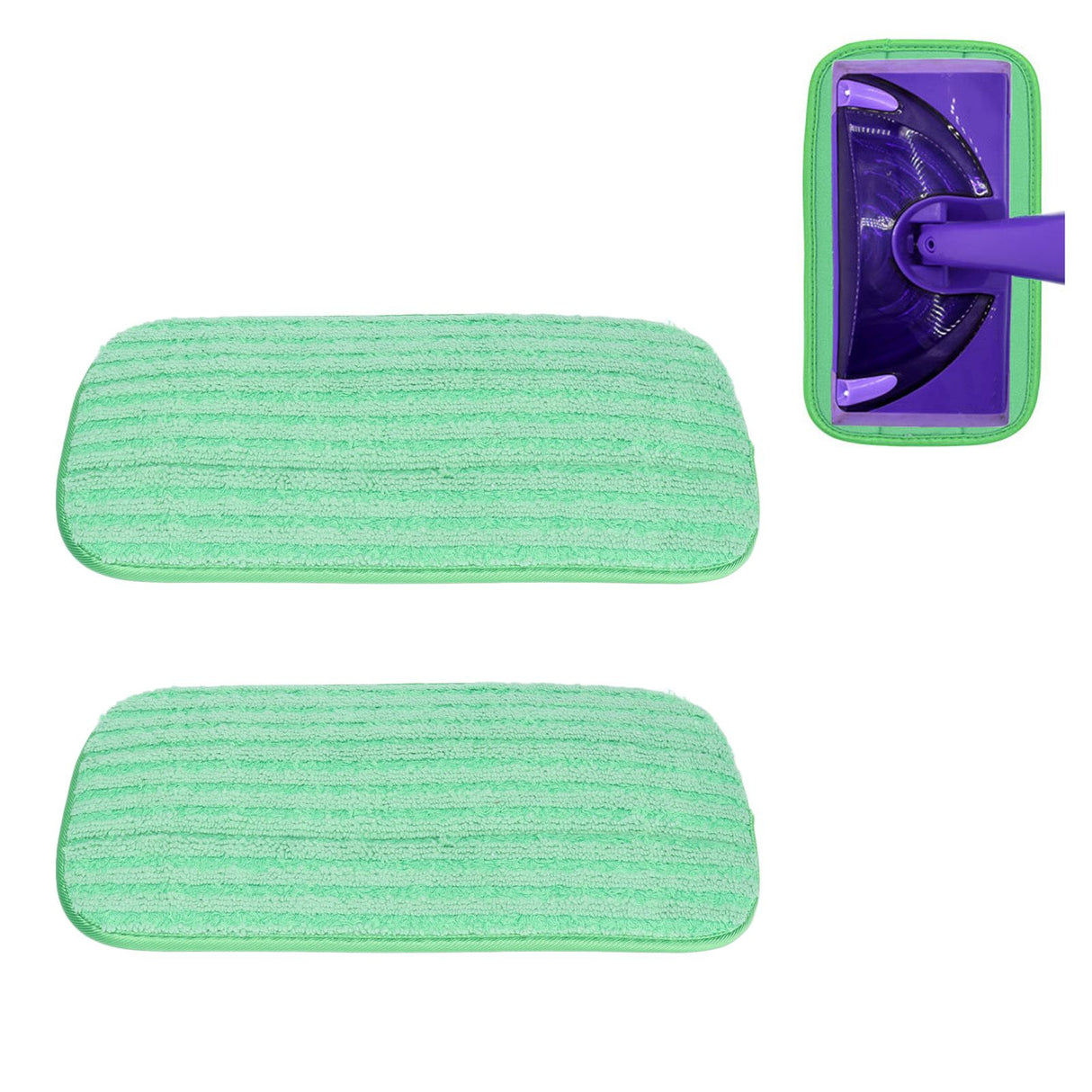 2PCS Mop Pad Microfiber Wet Dry Mop Cloth Reusable Mop Head Accessories for Swiffer WetJet