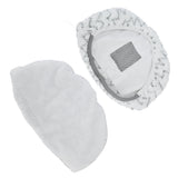 2Pcs Microfiber Mop Cloth Detachable Mop Replacement Pad Fit for Bissell 1940 Steam Mop - Rear View
