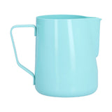 600ml Pointed Mouth Milk Frothing Pitcher Stainless Steel Thickened Milk Frother Cup for HomeBlue