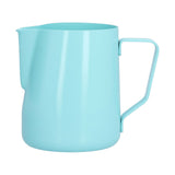 600ml Pointed Mouth Milk Frothing Pitcher Stainless Steel Thickened Milk Frother Cup for HomeBlue - 45-Degree Angle