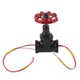 G1/2 Steampunk Style Tee Valve Light Switch with Wires for Industrial Robot Table Lamp Fixture 12V 120V