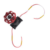 G1/2 Steampunk Style Tee Valve Light Switch with Wires for Industrial Robot Table Lamp Fixture 12V 120V - Front View