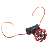 G1/2 Steampunk Style Tee Valve Light Switch with Wires for Industrial Robot Table Lamp Fixture 12V 120V