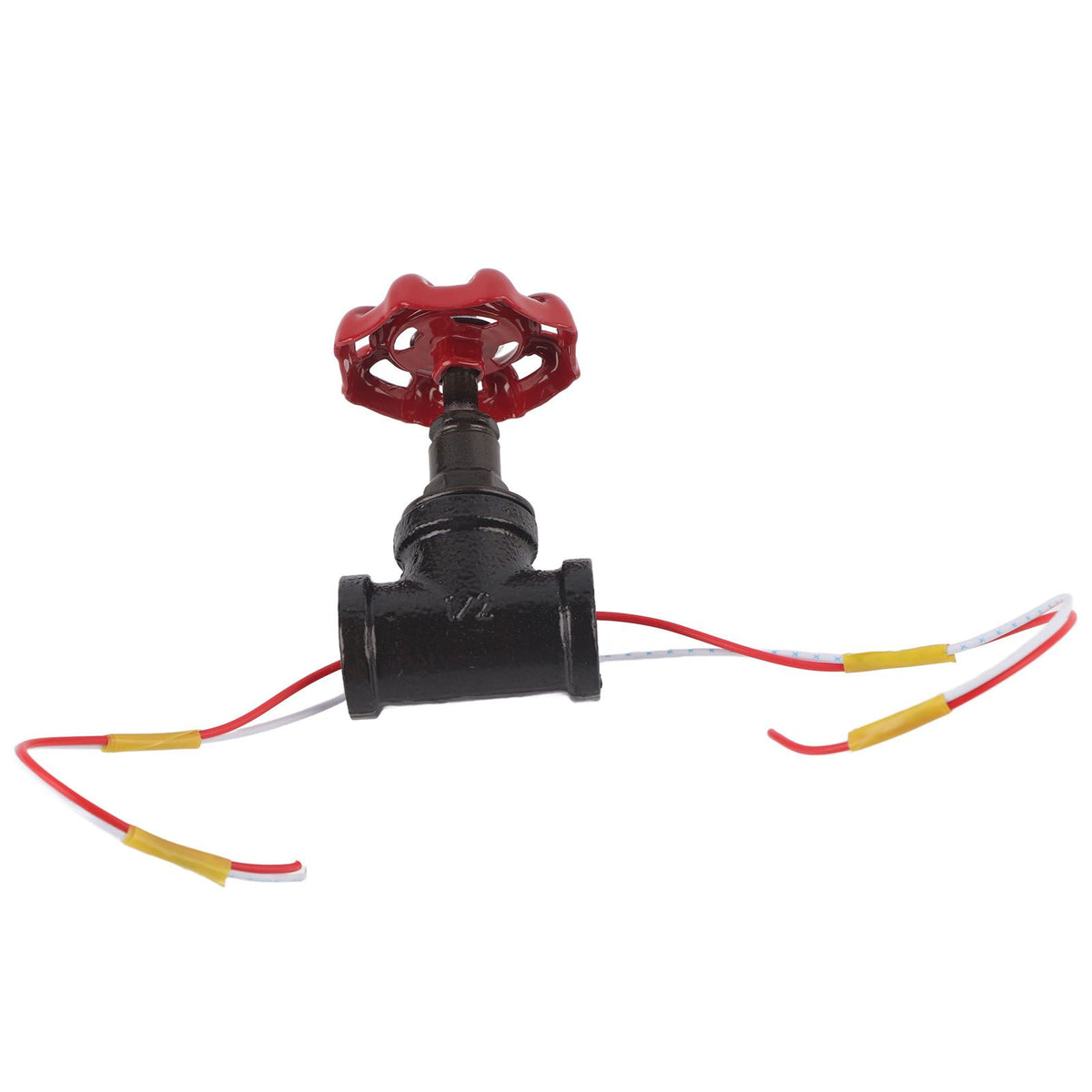 G1/2 Steampunk Style Tee Valve Light Switch with Wires for Industrial Robot Table Lamp Fixture 12V 120V