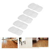 5PCS Cleaning Mop Cloth White Microfiber Mop Pad Mop Head Accessories for Shark XT3010 S3111 S1001 S3101 SP100K