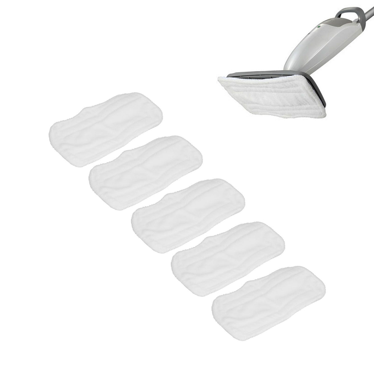 5PCS Cleaning Mop Cloth White Microfiber Mop Pad Mop Head Accessories for Shark XT3010 S3111 S1001 S3101 SP100K