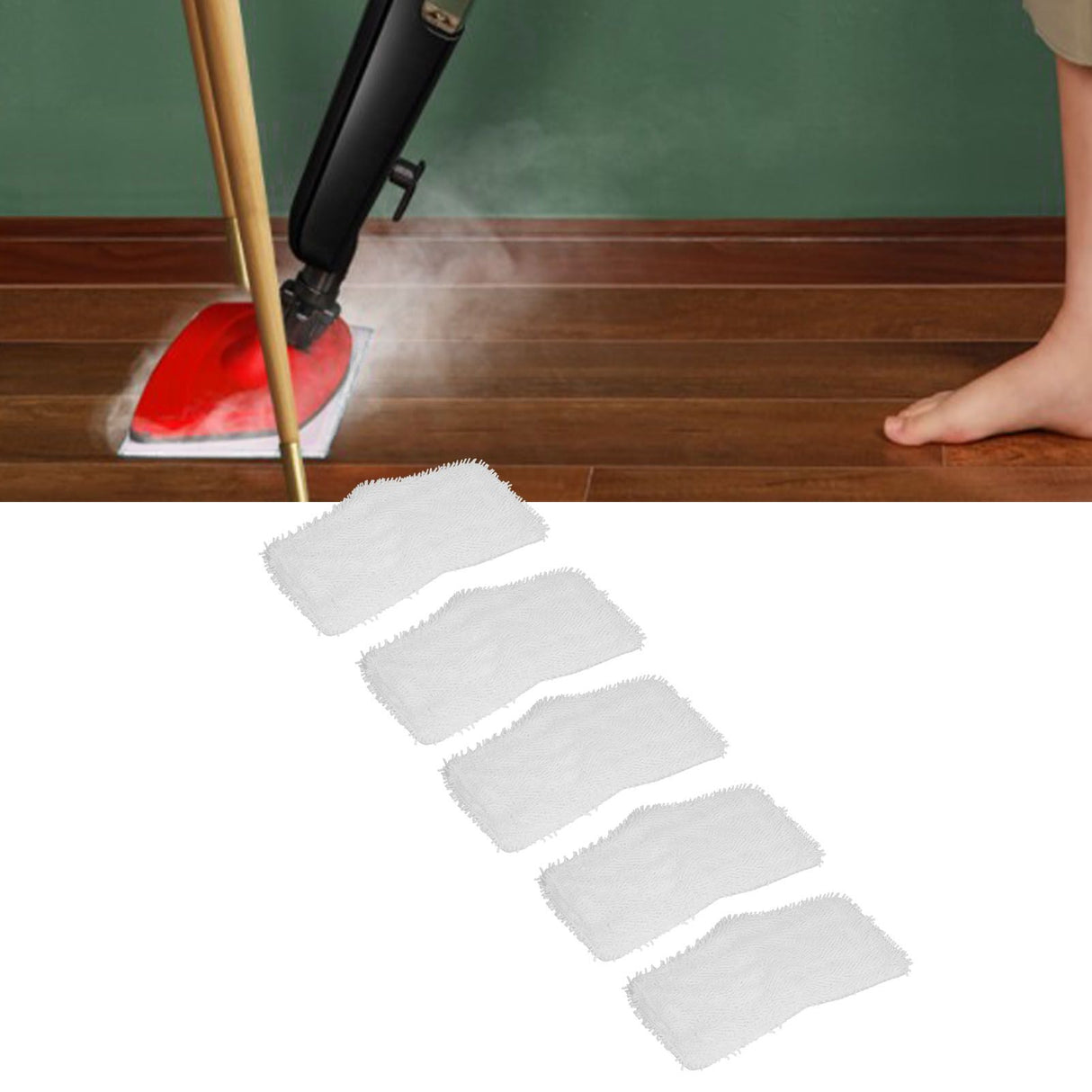 5Pcs Microfiber Mop Replacement Pad Fit for Shark SK140 SK115 SK410 SK435 SK460 SS460WM