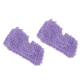 2PCS Mop Replacement Pads Soft Microfiber Mop Cloth Accessory Fit for Shark S3601 S3501 Purple
