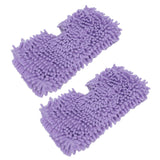 2PCS Mop Replacement Pads Soft Microfiber Mop Cloth Accessory Fit for Shark S3601 S3501 Purple