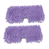 2PCS Mop Replacement Pads Soft Microfiber Mop Cloth Accessory Fit for Shark S3601 S3501 Purple - Close-Up Angle