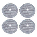 4PCS Fiber Mopping Pads High Strength Mop Cleaning Cloth Replacement Accessory Fit for LG Mops - Top-Down View