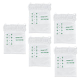 5PCS Vacuum Cleaner Dust Bag Nonwoven Vacuum Cleaner Garbage Bag for VORWERK VK135 VK136 - Low Angle