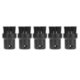 5PCS Steam Engine Brush Black Steamer Cleaning Brush Replacement Brush for Karcher SC1 SC2 SC3 SC4 SC5 - Close-Up Angle