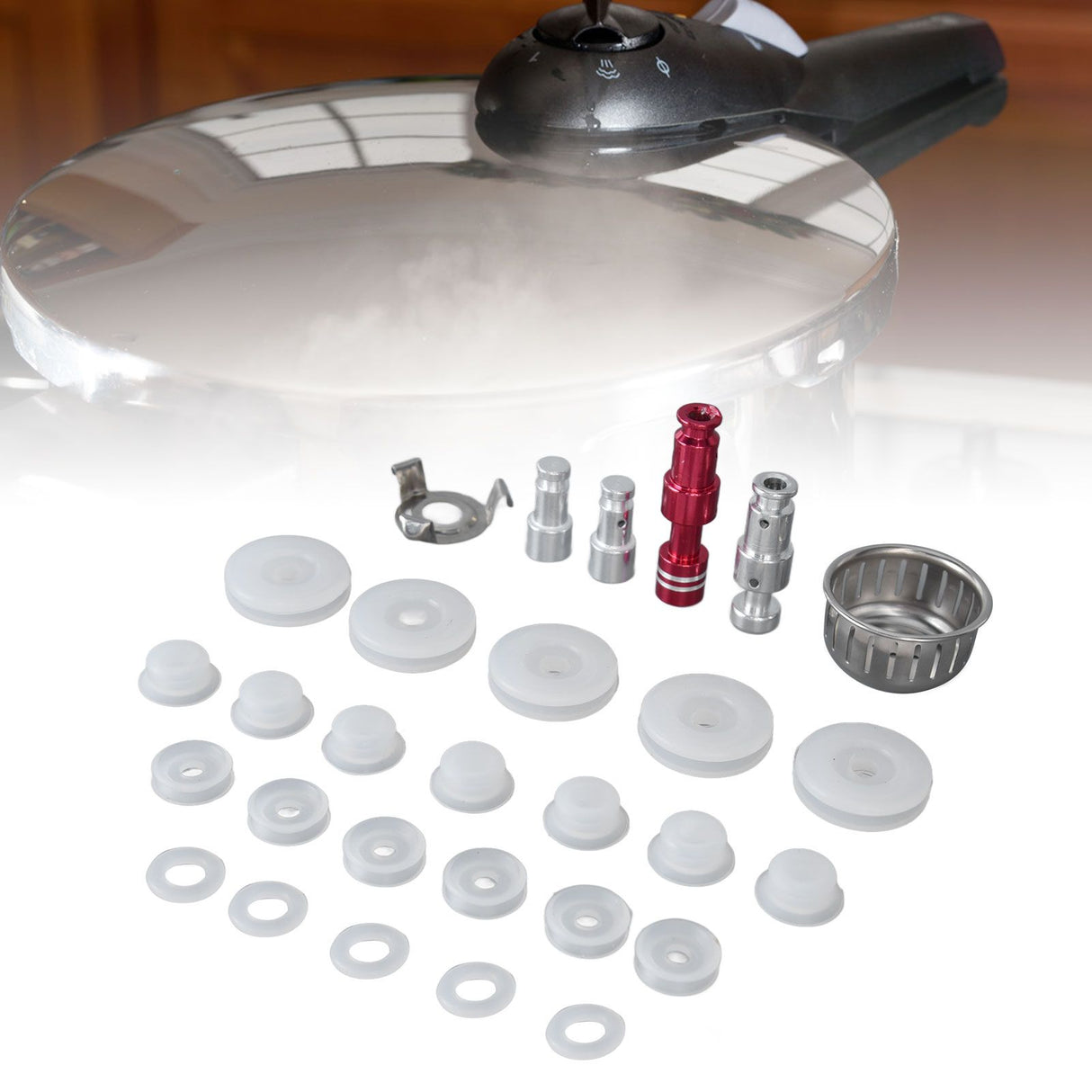 Electric Pressure Cooker Accessory Set Universal Float Valve Gasket Anti Blocking Bracket Replacement