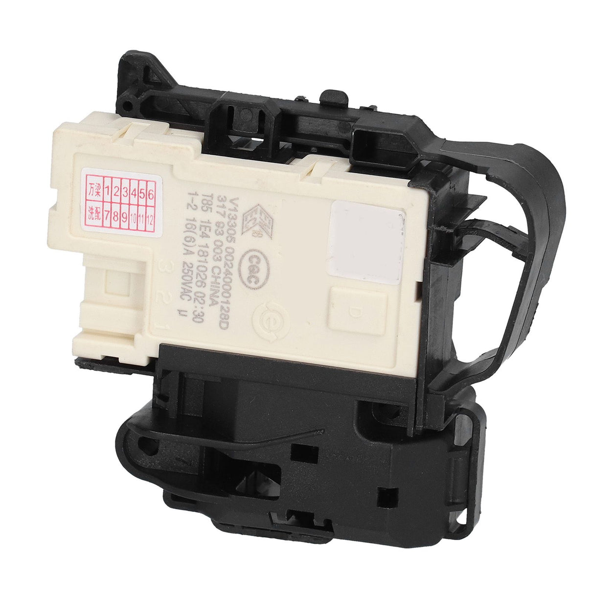 Electric Door Lock Assembly 00128D 250V Fit for Sanyo DGF6031W DGF60311BCG Drum Washing Machine