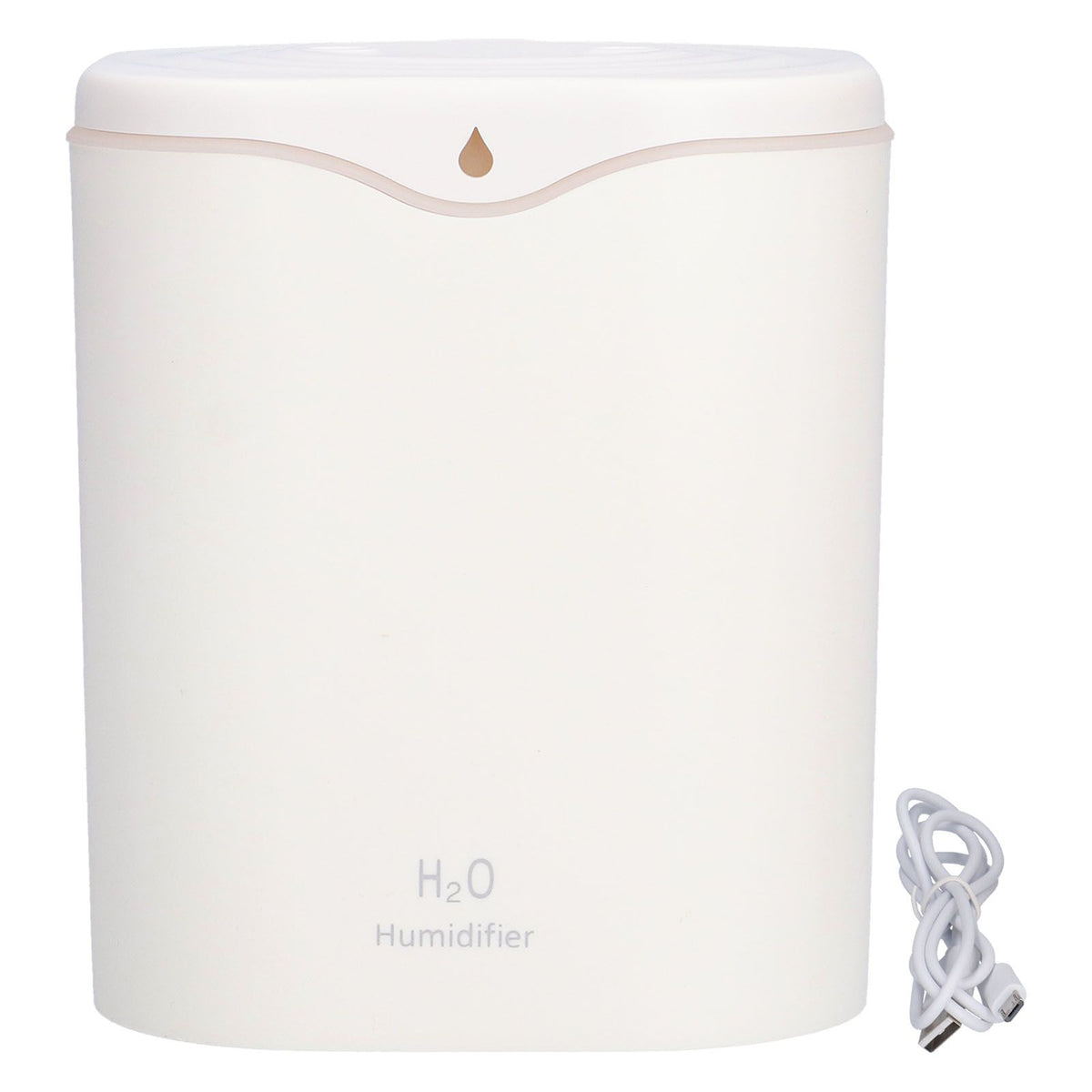 Double Spray Air Humidifier 2L Mini Silent Aroma Diffuser USB Powered for Home Bedroom Office White