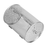 360 Degree Rotatable Fryer Basket Stainless Steel Baking Tool for Kitchen Electric Oven 12x12x18cm - Rear View