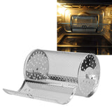 360 Degree Rotatable Fryer Basket Stainless Steel Baking Tool for Kitchen Electric Oven 12x12x18cm - Extra Image