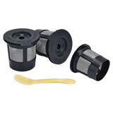 Coffee Filter Cup with Spoon Capsule Shell Coffee Capsules Cup Fit for Coffee Machine - Front View