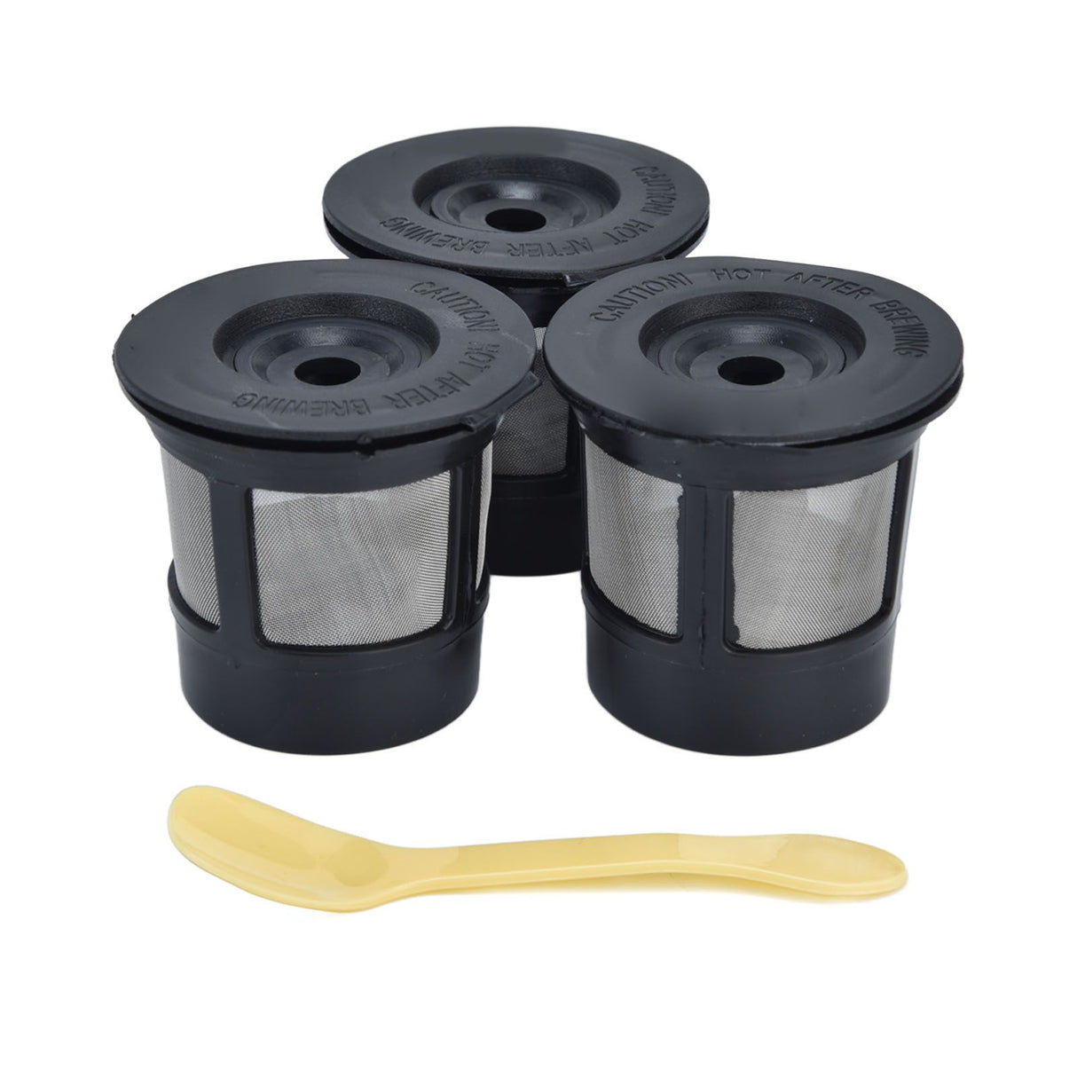 Coffee Filter Cup with Spoon Capsule Shell Coffee Capsules Cup Fit for Coffee Machine