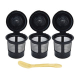 Coffee Filter Cup with Spoon Capsule Shell Coffee Capsules Cup Fit for Coffee Machine