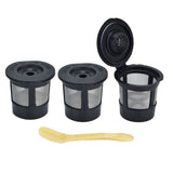 Coffee Filter Cup with Spoon Capsule Shell Coffee Capsules Cup Fit for Coffee Machine