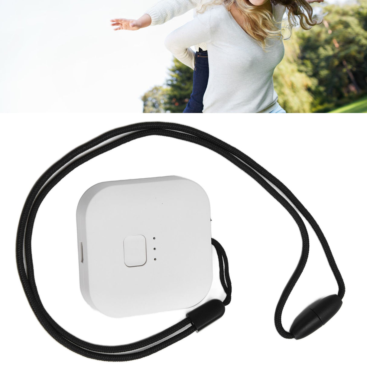 Air Humidifier 1000W Negative Ion Portable Wearable Double Head Carbon Brush Air Freshener with USB CableWhite