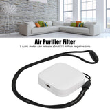 Air Humidifier 1000W Negative Ion Portable Wearable Double Head Carbon Brush Air Freshener with USB CableWhite - Extra Image