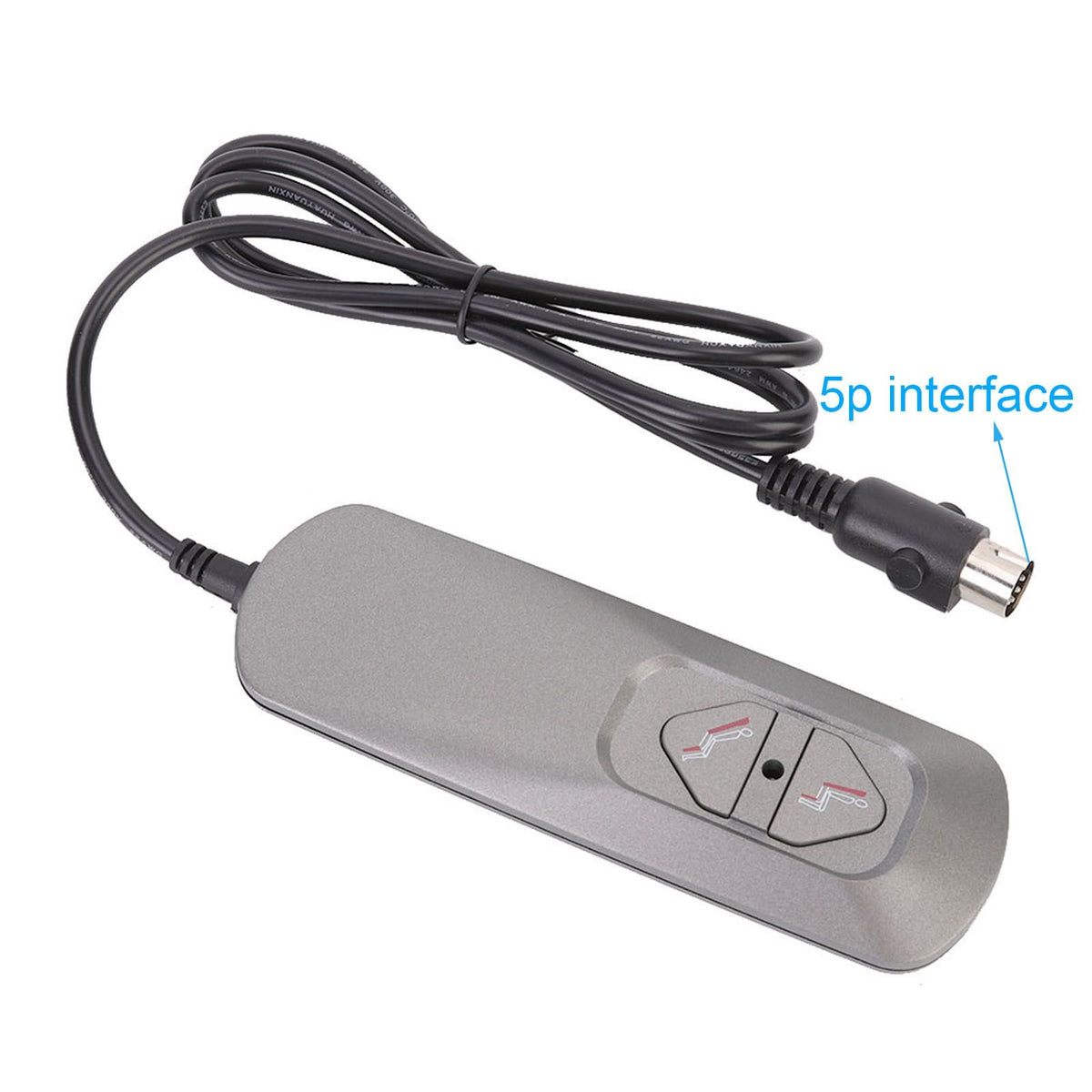 2 Buttons Electric Sofa Controller Universal 5 Pin Recliner Lifting Hand Control Switch 5V 1.25m