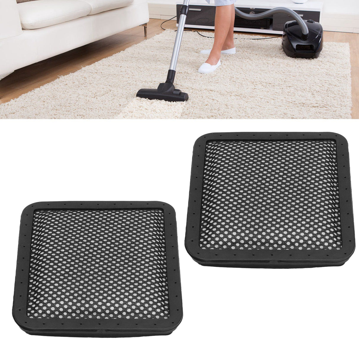 2Pcs Silicone Vacuum Filter Replacement Fit for Gtech AirRam 1st Generation Vacuum Cleaner