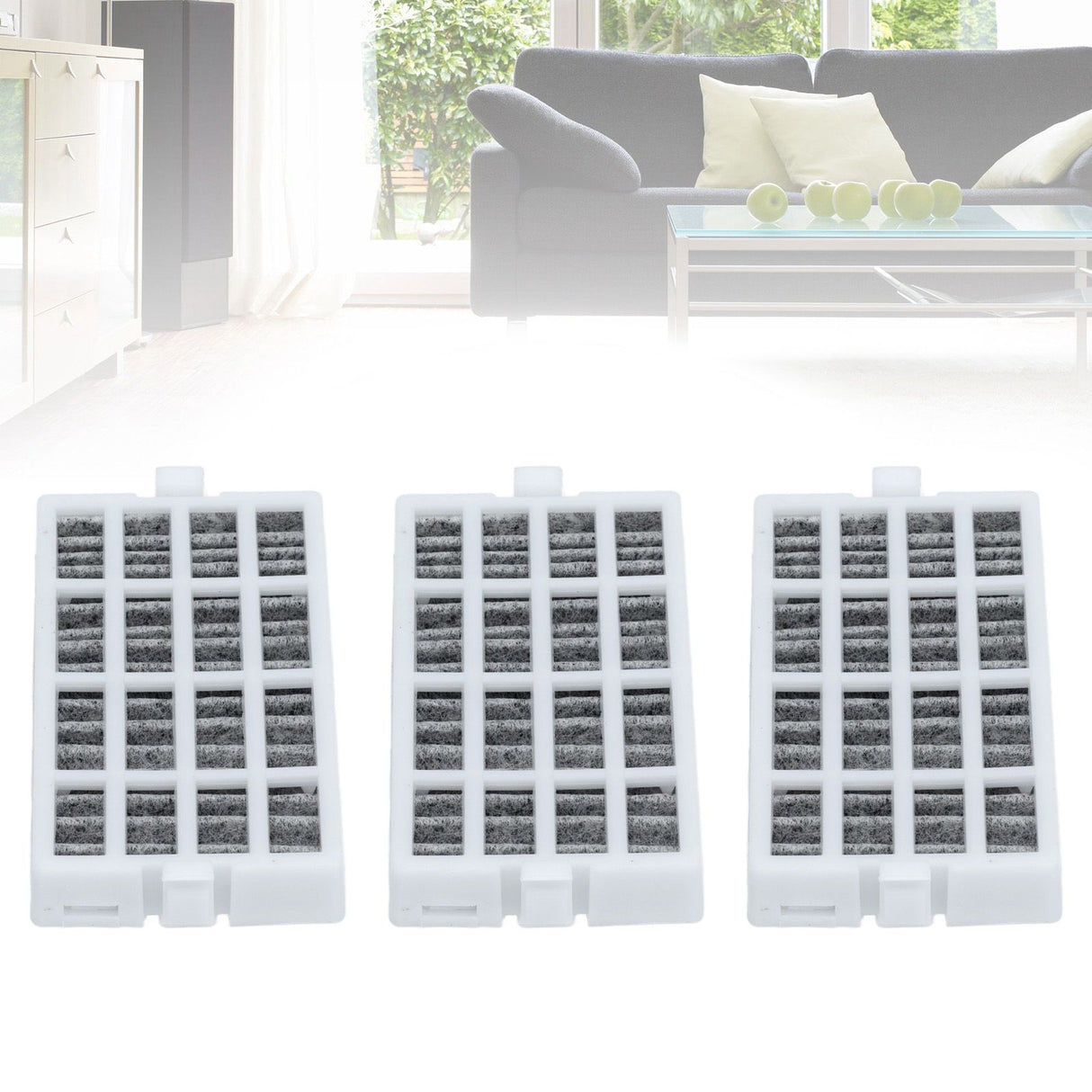 3PCS Refrigerator Air Filter Fridge Filter Screen Replacement for W10311524 AIR1 RAF1180