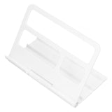 Tablet Stand Portable Multi Angle Adjustable Desktop Tablet Holder for IOS for Huawei TabletWhite - Top-Down View