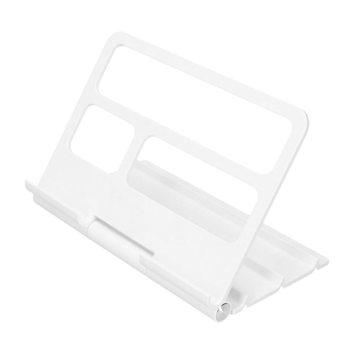 Tablet Stand Portable Multi Angle Adjustable Desktop Tablet Holder for IOS for Huawei TabletWhite