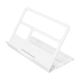 Tablet Stand Portable Multi Angle Adjustable Desktop Tablet Holder for IOS for Huawei TabletWhite